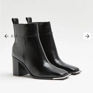 River Island Black Booties